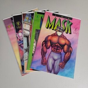 Dark Horse The Mask Comic Book Lot of 5 Issues 0-4 Boarded & Bagged Collectible